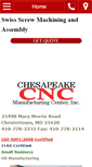 Mobile Screenshot of chesapeakecnc.com